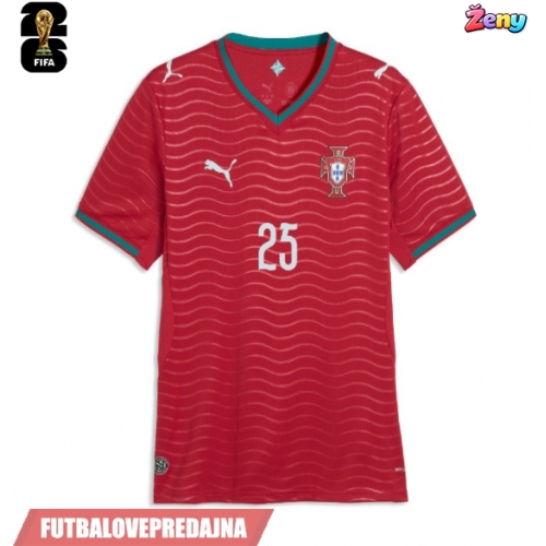Lacne Ženy Futbalové dres Portugalsko Nuno Mendes #25 MS 2026 Krátky Rukáv - Domáci
